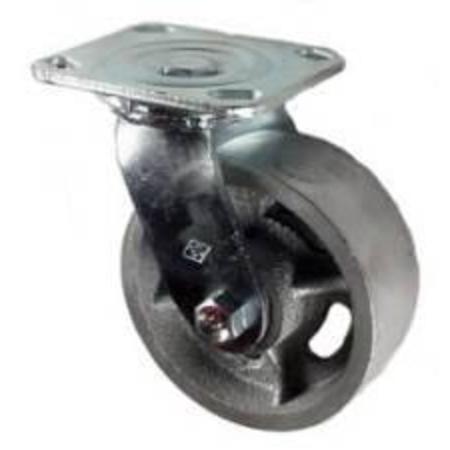 MAPP CASTER 5"X2" Cast Iron Wheel Wheel Swivel Caster - 1,200 Lbs Capacity 146CIRB520S